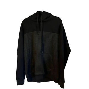 JMierr Men's Black Pullover Hoodie XL Long Sleeve Kangaroo Pocket